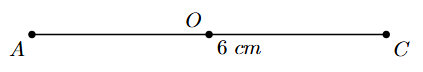 Find midpoint O of AC